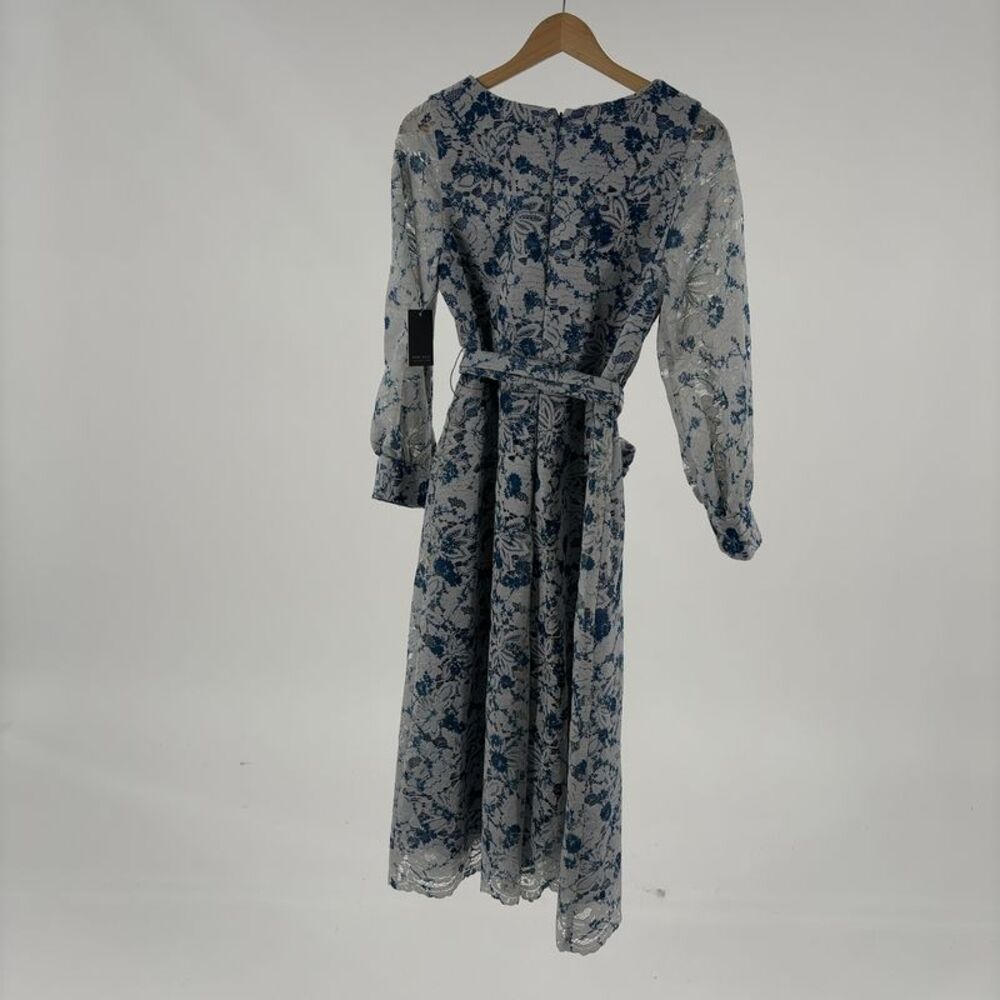 Rene Ruiz Abstract Lace Midi Dress